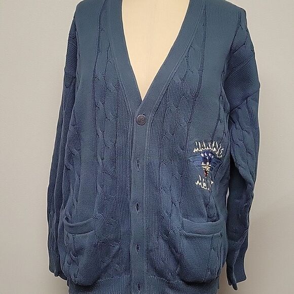 Iceberg vintage cardigan, Marine Mouse. Made in Italy.  Size XL - Picture 1 of 6